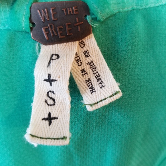 We The Free By Free People Sheer Button Up Top - Picture 7 of 8